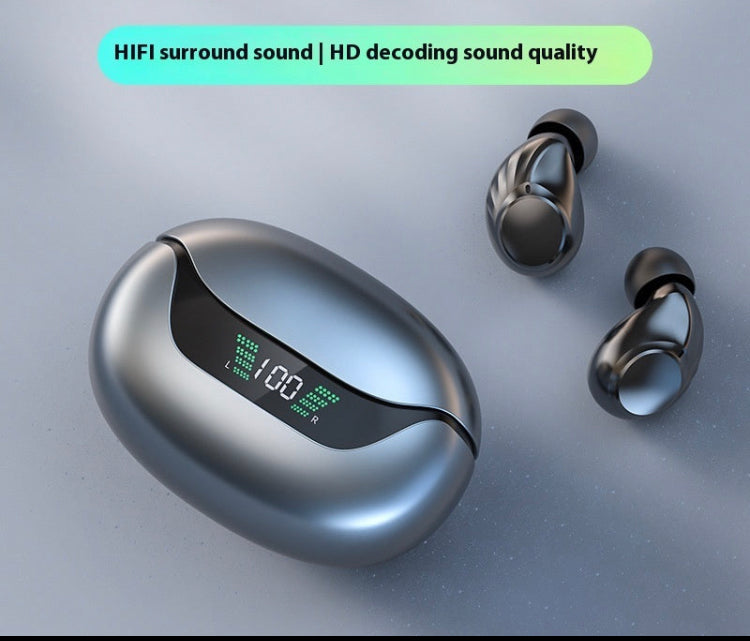 Wireless Bluetooth Headset High Sound Quality In-ear Touch Digital Display Call