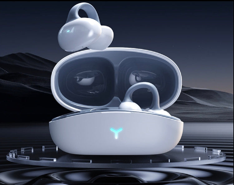 Wireless Earphones With Bone Conduction Ear Clip Design